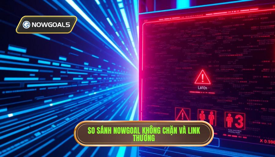 Bảng so sánh trải nghiệm Nowgoal không bị chặn và link thông thường Bảng so sánh trải nghiệm Nowgoal không bị chặn và link thông thường